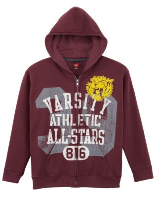 Hanes EcoSmart&reg; Boys' Graphic Full-Zip Hoodie Sweatshirt