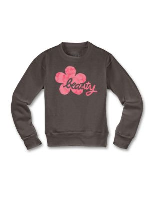 Hanes EcoSmart® Girls' Graphic Crew Sweatshirt