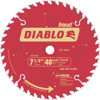 Diablo 7 1/4 Inch 40 Teeth Saw Blade D0740X by Freud