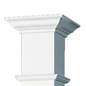 Wellington Square White Wellington Cap/Base 8 Inch 800WC650 by Afco Industries Best Price
