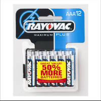 12 Pack AAA Alkaline Battery 824-12C by Spectrum Rayovac Best Price