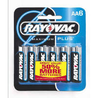 6 Pack AA Alkaline Battery 815-6 by Spectrum Rayovac Best Price