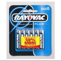 6 Pack AAA Alkaline Battery 824-6 by Spectrum Rayovac Best Price