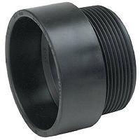 1 1/2 By 1 1/4 Inch Abs/Dwv Black Male Adapter Male Pipe Thread By Hub 52926 by B and K Mueller Best Price