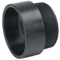 2 Inch Abs/Dwv Black Male Adapter Hub By Male Iron Pipe 02928H by B and K Mueller Best Price