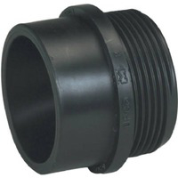 1 1/2 Inch Abs/Dwv Black Male Trap Adapter Less Washer and Nut 53386 by B and K Mueller Best Price