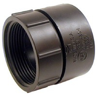 1 1/2 Inch Abs/Dwv Black Swivel Tray Plug Adapter With Washer 53421 by B and K Mueller Best Price
