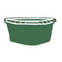 24 Quart Corner Feeder Green CF24GR by Fortex Fortiflex Best Price