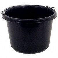 8 Quart Black Utility Pail N-400-8BX by Fortex Fortiflex Best Price