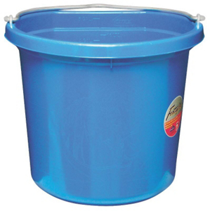 20 Quart Flat Side Bucket Blue FB-120BL by Fortex Fortiflex Best Price