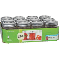 Ball 1/2 Pint Mason Jar with Caps 60000 by Jarden Home Brands