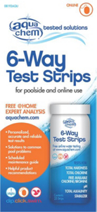 Aqua Chem 6 Way Pool Test Strips 08192AQU by Biolab Best Price