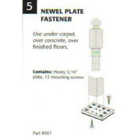 3/16 Inches Newel Plate HW9518000W by BW Creative Wood Industries Best Price