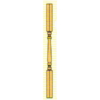 2 By 2 By 32 Inch Colonial Spindle HE5090032W by BW Creative Wood Industries Best Price