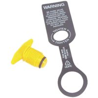 Plastic Polished Plug RV-522C by United States Hardware