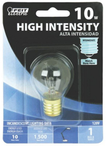 10 Watt Incandescent High Intensity Light Clear Intermediate Base BP10S11N by Feit Electric Best Price