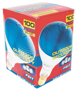 100 Watt Parabolic Incandescent Floodlight Par 38 Blue Medium Brass Base 100PAR/B/1 by Feit Electric Best Price