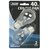 40 Watt Incandescent Ceiling Fan Light Bulb A15 Clear BP40A15/CL/CF by Feit Electric