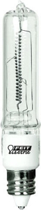 100 Watt Mini Candelabra Halogen Light Bulb Single Ended Clear BPQ100/CL/MC by Feit Electric Best Price