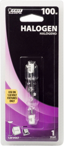 100 Watt T3 Clear Short Halogen Clear BPQ100T3/CL/S by Feit Electric Best Price