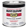 Stops Rust 1/2Pt White Satin Enamel 7791-730 by Rust Oleum