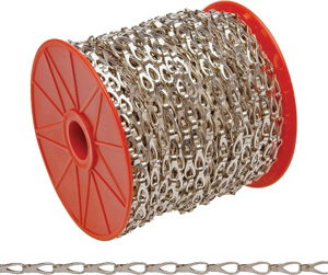 164 Foot Chrome Plated Sash Chain 0710227 by Campbell Chain Best Price