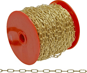 3 Brass Plated Clock Chain 164 Foot 0710317 by Campbell Chain Best Price