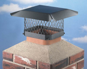 Draft King 9 Inch By 9 Inch Black Steel Chimney Cover SC99 by Hy C Best Price