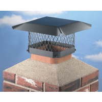Draft King 9 Inch By 9 Inch Black Steel Chimney Cover SC99 by Hy C