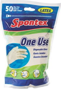 One Use Latex 50 Ct Osfa 76193 by Spontex Best Price
