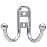 2 1/2 Inch Polished Chrome Double Robe Hook B46115J-CHR-C or 54526 by Brainerd by Liberty Hardware Best Price