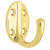 2 Inch Polished Brass Single Robe Hook B46116J-PB-C or 54529 by Brainerd by Liberty Hardware