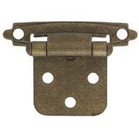 Antique Brass Self Closing Overlay Hinge H0103BV-AB-O2 or 69205 by Brainerd by Liberty Hardware Best Price