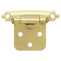 Polished Brass Self Closing Overlay Hinge H0103BV-PB-O2 or 69206 by Brainerd by Liberty Hardware Best Price