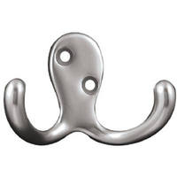 Satin Nickel Double Prong Robe Hook B59104G-SN-C7 or 69275 by Brainerd by Liberty Hardware Best Price
