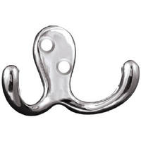 Polished Chrome Double Prong Robe Hook B59104G-CHR-C7 or 69276 by Brainerd by Liberty Hardware Best Price