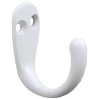 White Single Prong Robe Hook B59103G-W-C7 or 69282 by Brainerd by Liberty Hardware Best Price