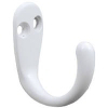 White Single Prong Robe Hook B59103G-W-C7 or 69282 by Brainerd by Liberty Hardware