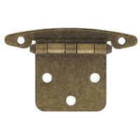 Antique Brass Overlay Hinge 2 Pack H01010V-AB-O2 or 69397 by Brainerd by Liberty Hardware Best Price