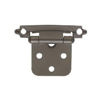 Black Nickel Self Closing Overlay Hinge 2 Pack H0103BV-BLN-O2 or 69400 by Brainerd by Liberty Hardware Best Price