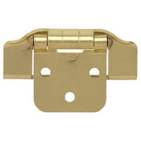 1/2 Inch Polished Brass Semi Wrap Overlay Hinge 2 Pack H01915V-PB-O or 69403 by Brainerd by Liberty Hardware Best Price