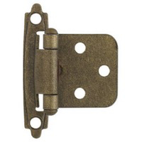 3/8 Inch Antique Brass Overlay Hinge H0103BV-BAB-D or 81465 by Brainerd by Liberty Hardware Best Price
