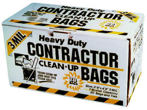 42 Gal 3 Mil Clear Contractor Bag CCB720CL by Tyco Covalence Plastics Best Price