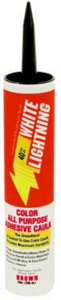 3006 10 Ounce Brown Interior / Exterior Adhesive Caulk 00810/S3008 by White Lightning Best Price