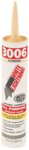 3006 10 Ounce Almond Interior / Exterior Adhesive Caulk 01010/S3005 by White Lightning Best Price