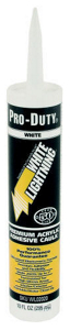 Pro Duty 10 Ounce White Adhesive Caulk WL003006 by White Lightning Best Price