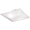 2 Light Semi Flush Mount Ceiling Fixture White Pull Chain White Glass 66200 by Westinghouse Lighting