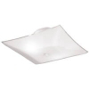 2 Light Semi Flush Mount Ceiling Light Fixture White Finish White Glass 66201 by Westinghouse Lighting