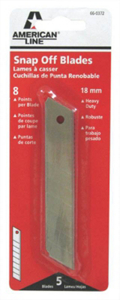 American Line Utility Knife Blades Snap off Heavy Duty 18 Mm Blades 8 Point 66-0372 by American Safety Razor Best Price