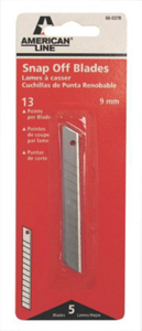 American Line Utility Knife Blades Breakaway Heavy Duty American Line Pack of 5 66-0378 by American Safety Razor Best Price
